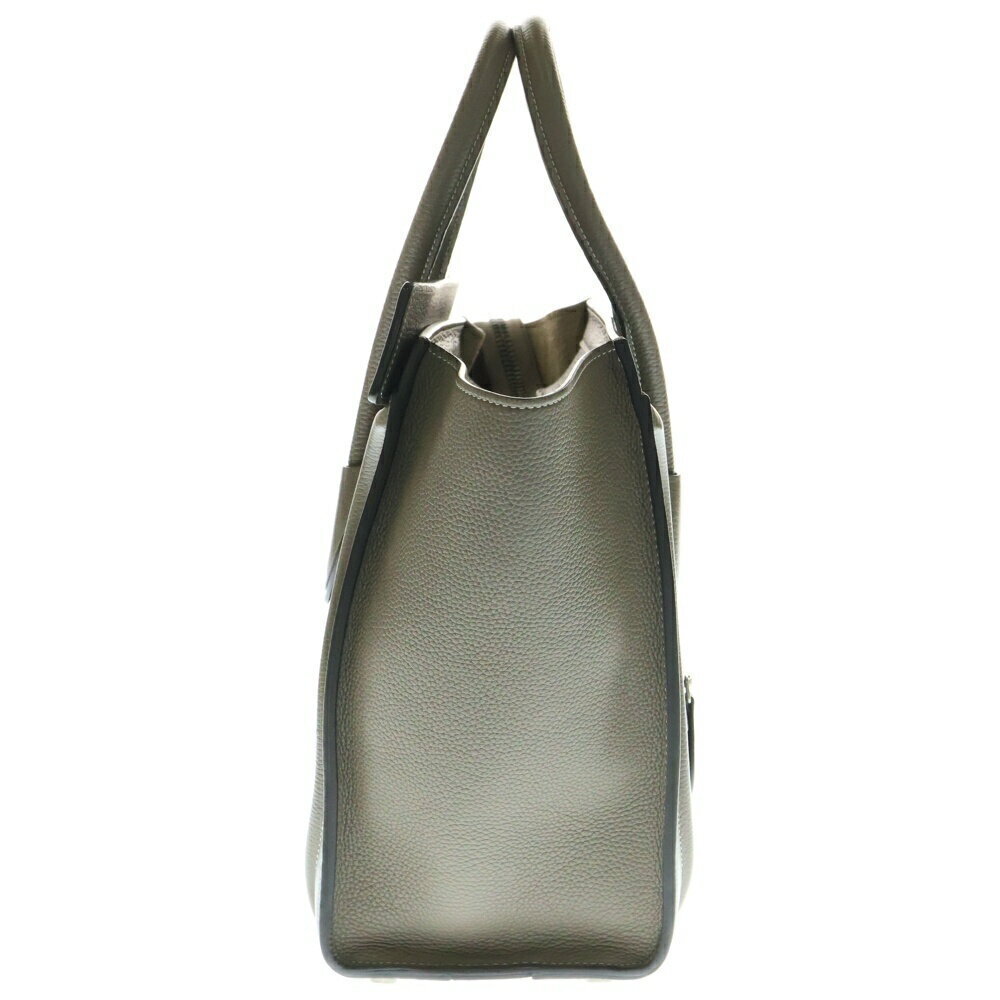 CELINE Luggage Shopper Suri Handbag Tote Bag Greige Gray Leather - Picture 3 of 6